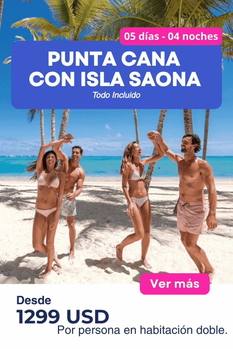 Punta Cana, Saona y Sto Domingo | 5 días